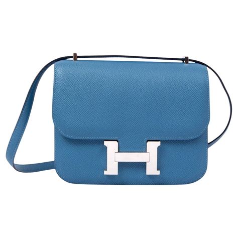 hermes constance 18 epsom blue sky